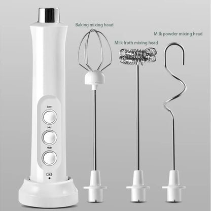 Portable Electric Milk Frother Coffee Mixer