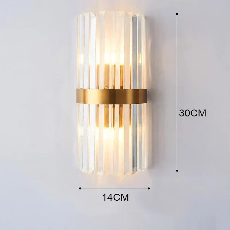 Luxury Golden LED Indoor Wall Lamp