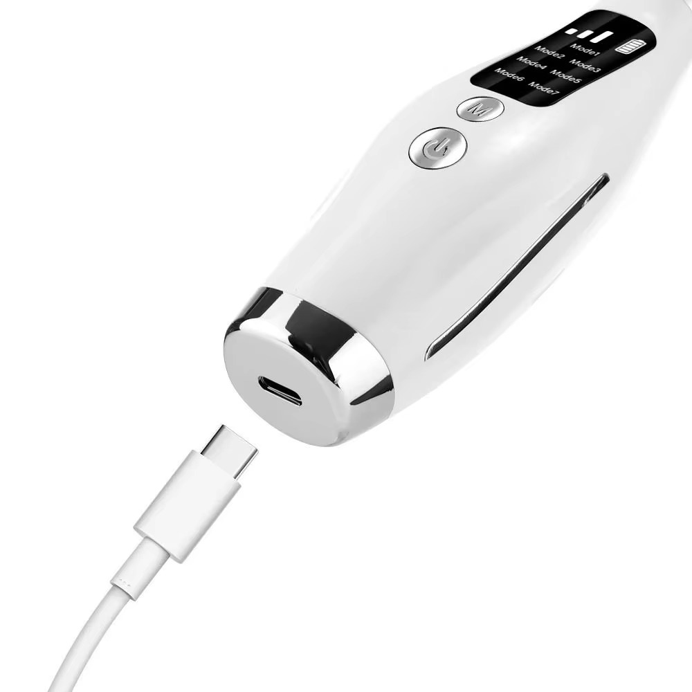Rejuvenating Face and Neck Massager with LED and Vibration