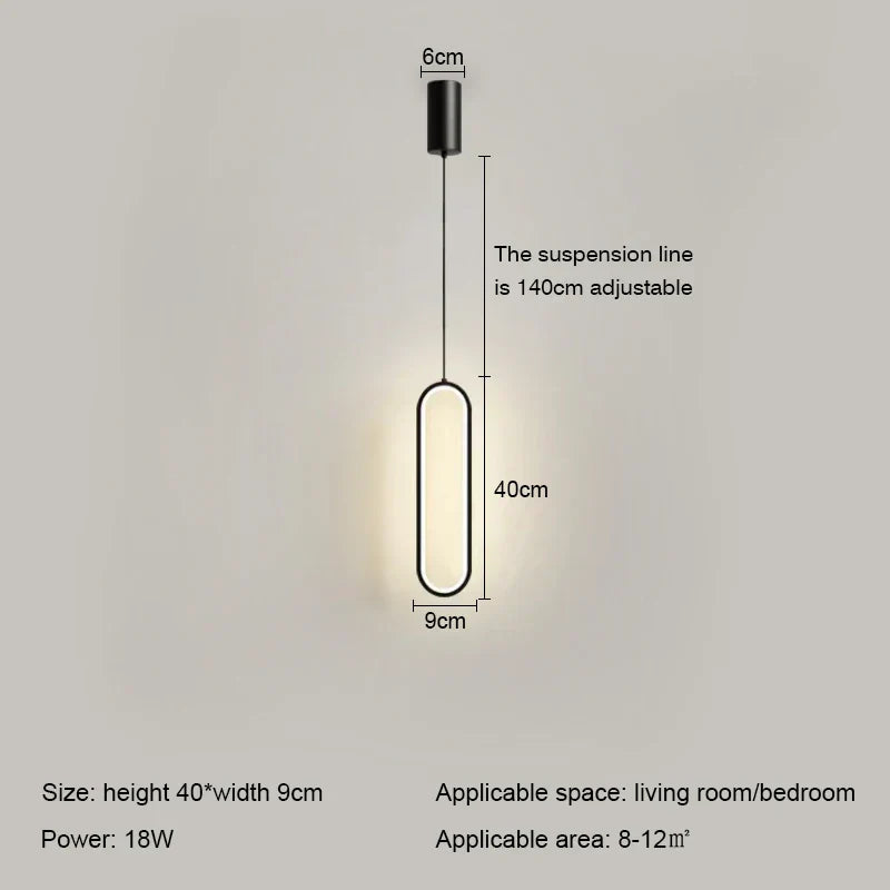 Stylish LED Circle Pendant Light - Cofik