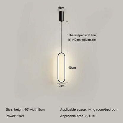 Stylish LED Circle Pendant Light - Cofik