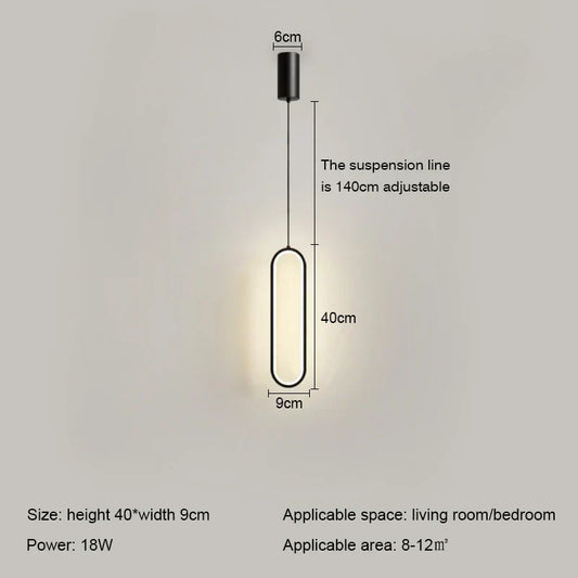 Stylish LED Circle Pendant Light - Cofik