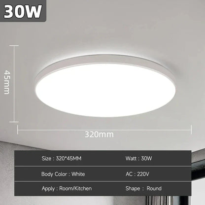 Bright Round LED Ceiling Light 18-72W