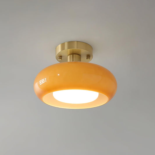 Vintage Gold Glass Bathroom Ceiling Light Fixture - Cofik