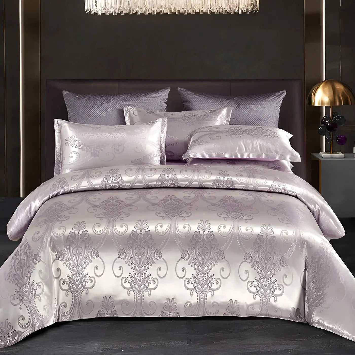 Elegant Soft Jacquard Bedding Set for Master Bedroom - Cofik