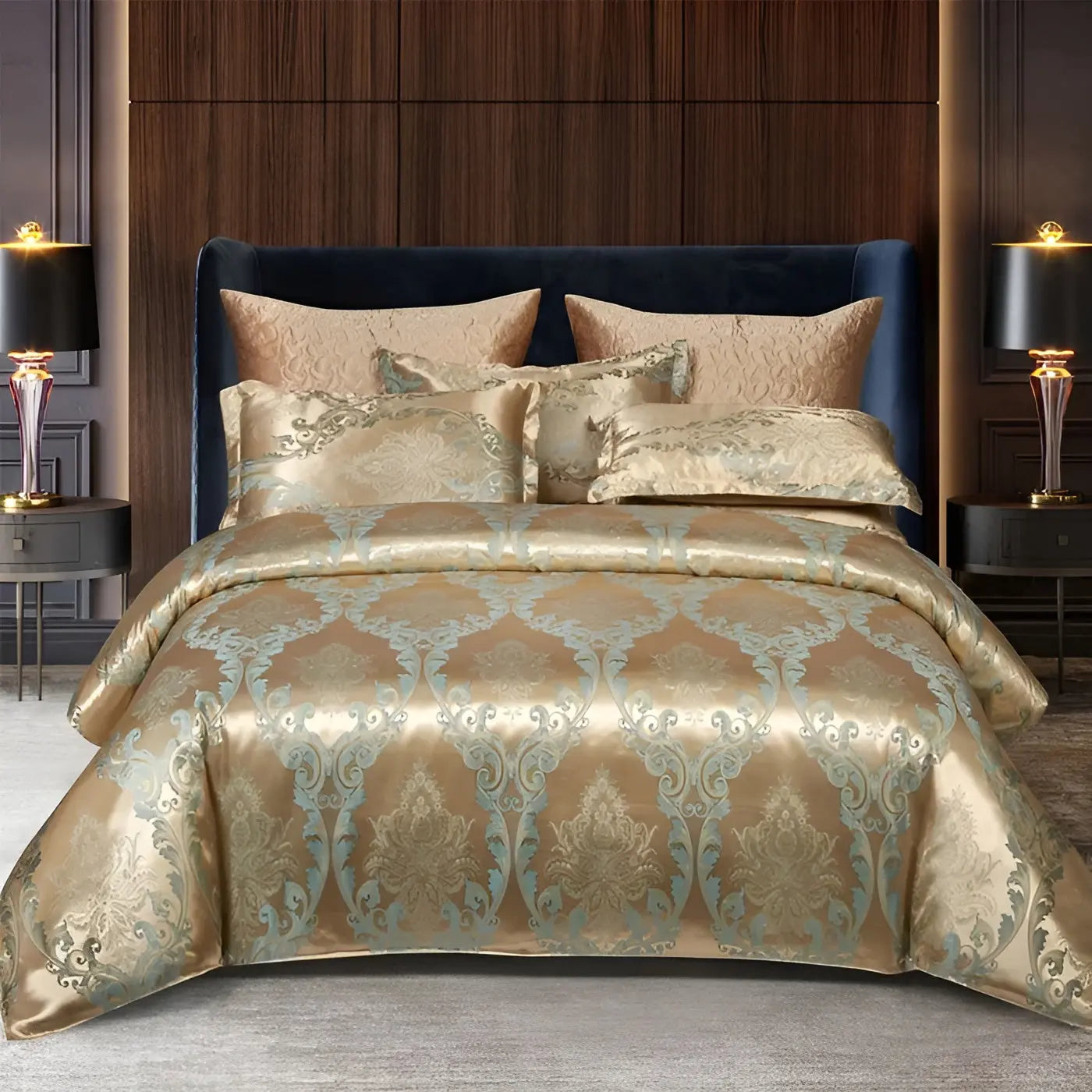 Elegant Soft Jacquard Bedding Set for Master Bedroom