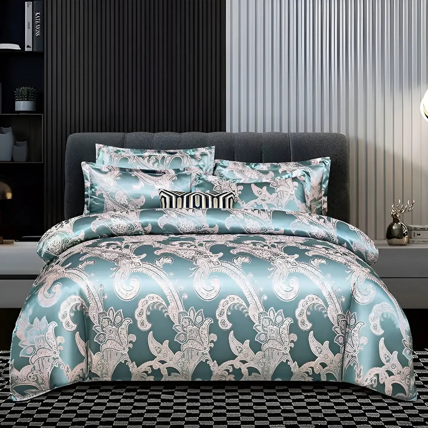 Elegant Soft Jacquard Bedding Set for Master Bedroom