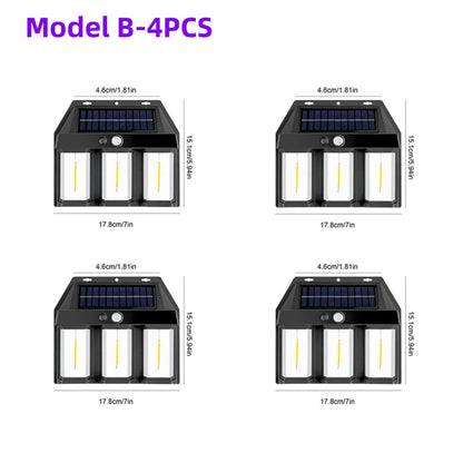 Outdoor LED Solar Powered Weatherproof Wall Light