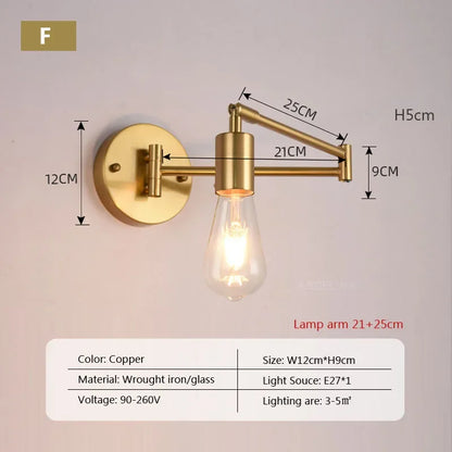 Modern Adjustable Arm LED Reading Lamp