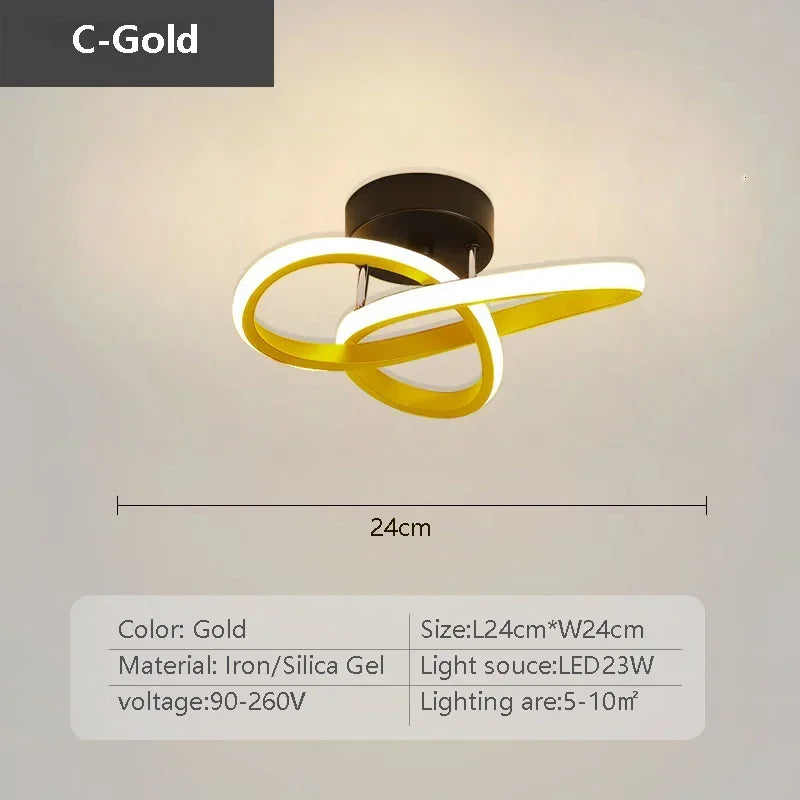 Simple LED Ceiling Lamp - Sleek Linear Light Fixture