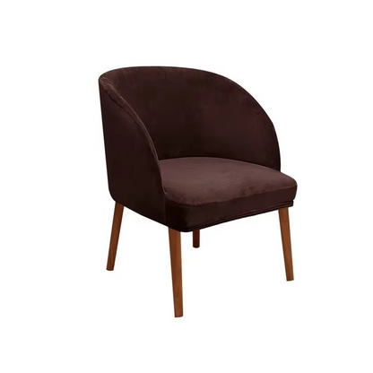 Stretchy Velvet Chair Cover for Round Arm Chairs - Cofik