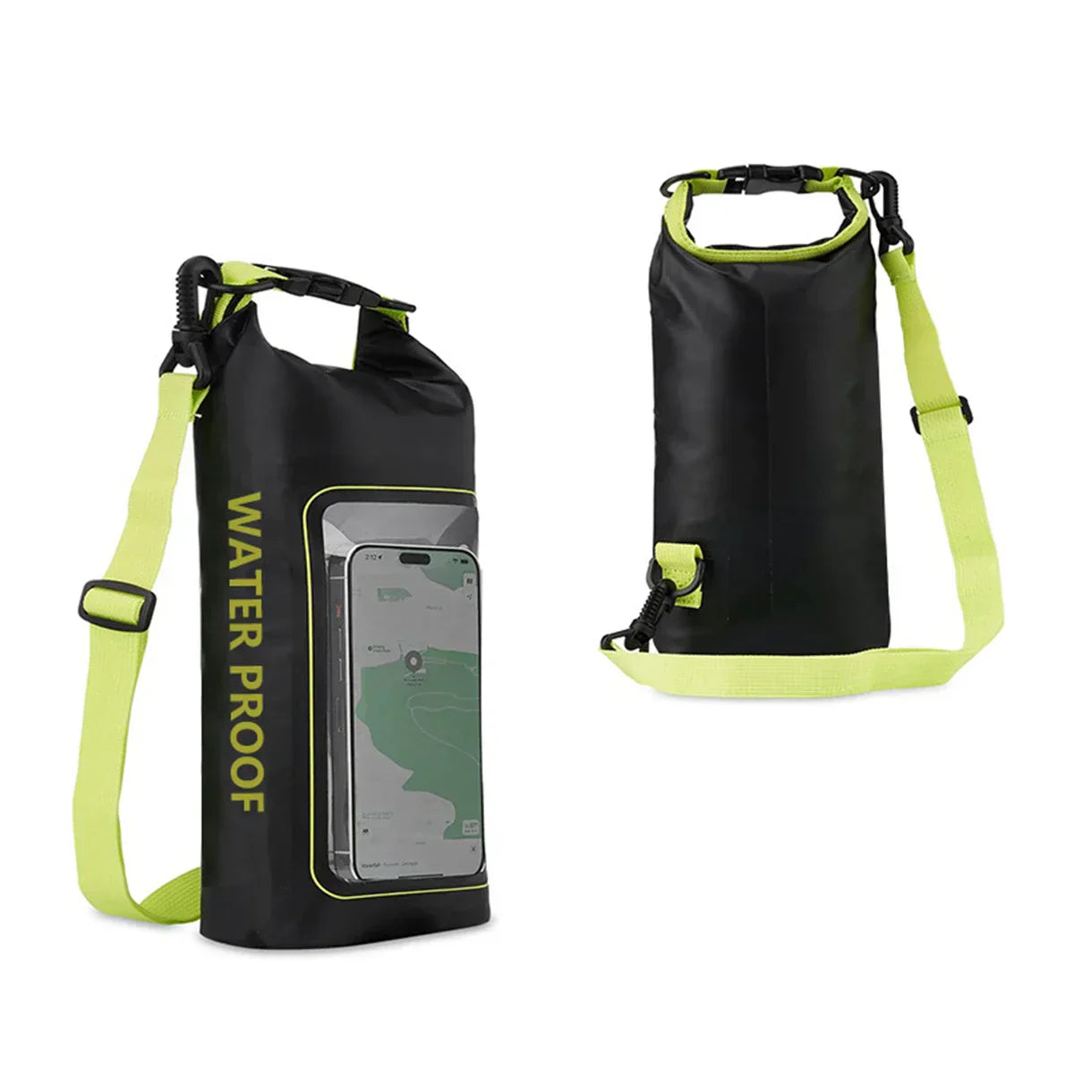 Waterproof Dry Sack 2L with Phone Window for Swimming