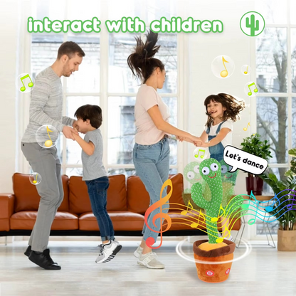 Fun Musical Dancing Cactus Soft Toy with 120 Songs