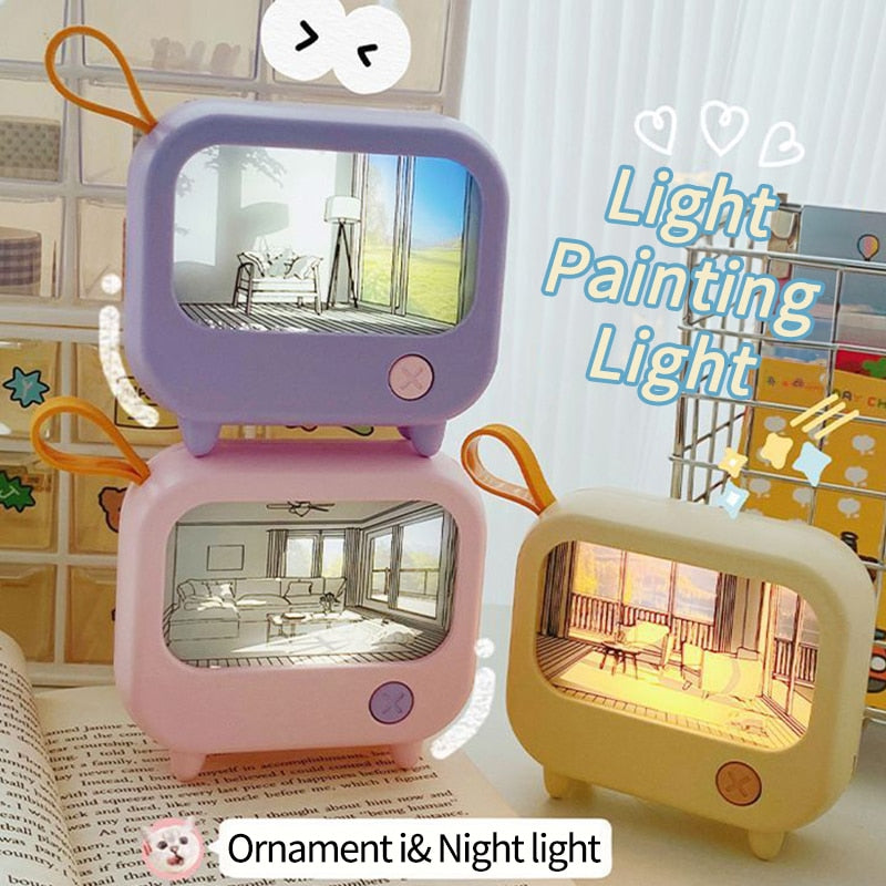 Small Colorful Table Night Light Lamp