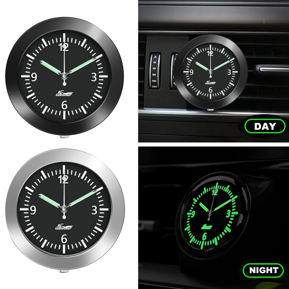 Adhesive Auto Dashboard Glow Clock