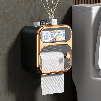 Space-Saving Wall-Mounted Toilet Paper Holder Storage - Cofik
