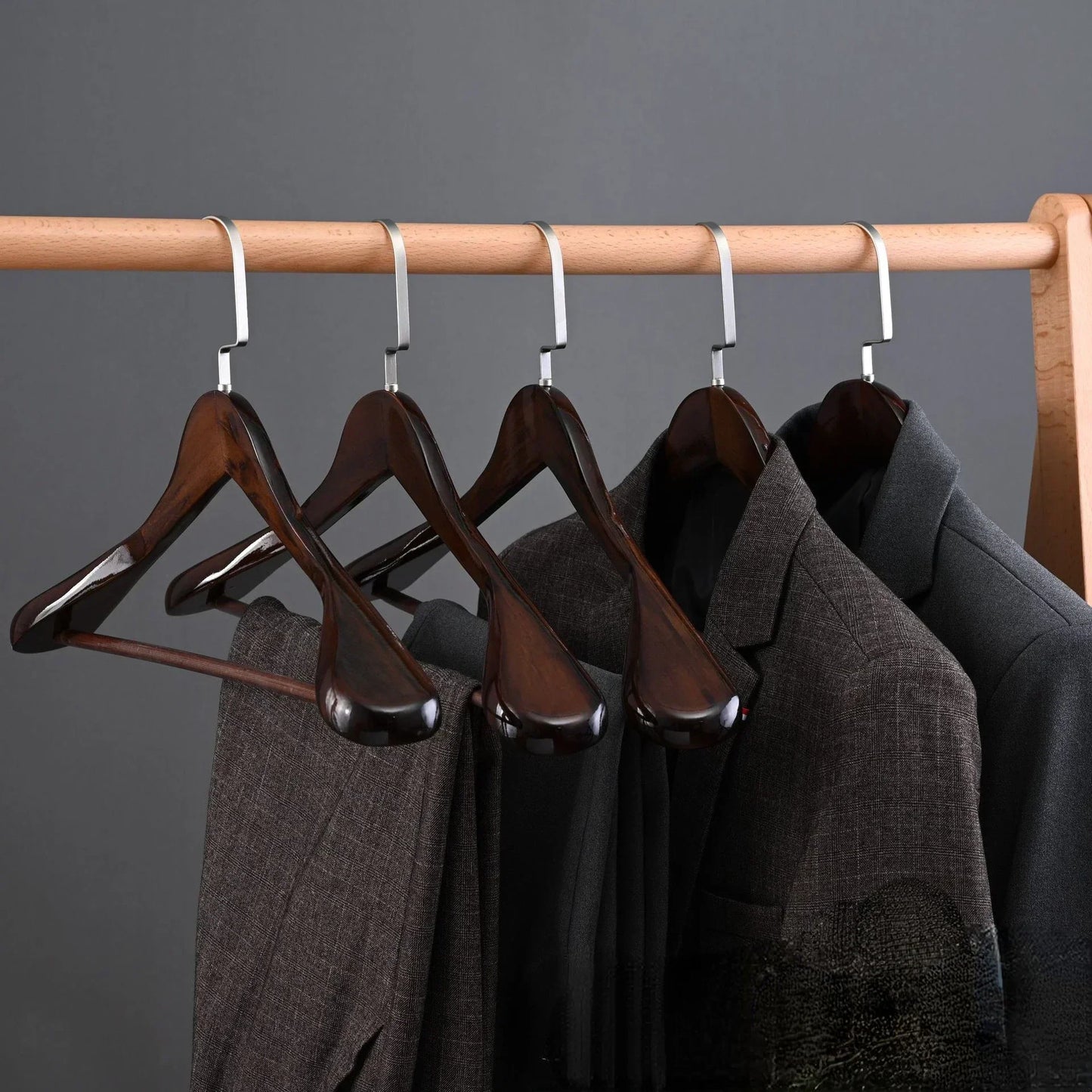 Premium Wooden Hangers with Classic Style