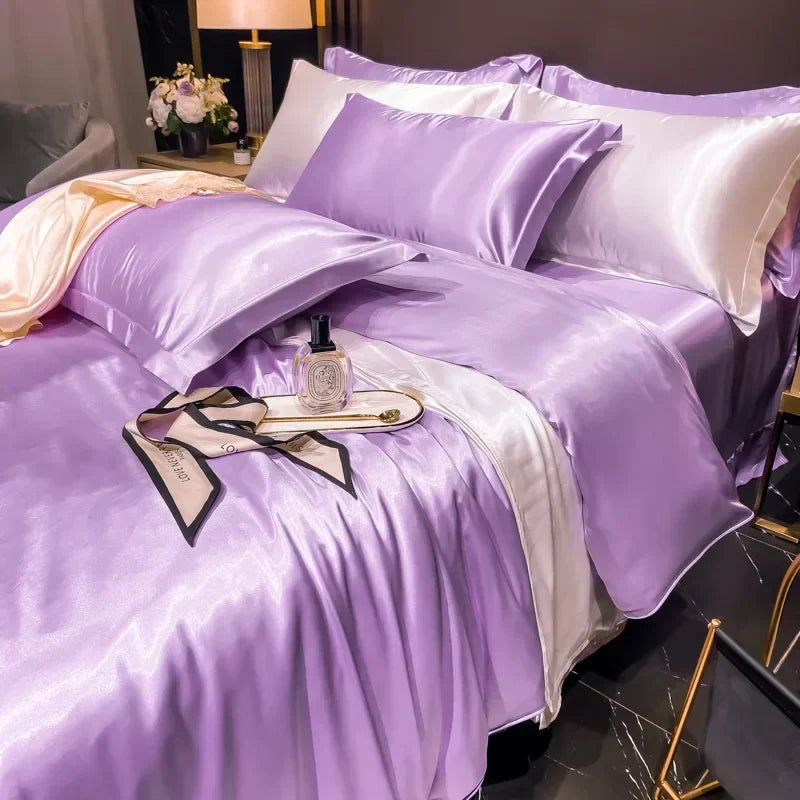 Soft Luxury Silk Bed Sheets Set