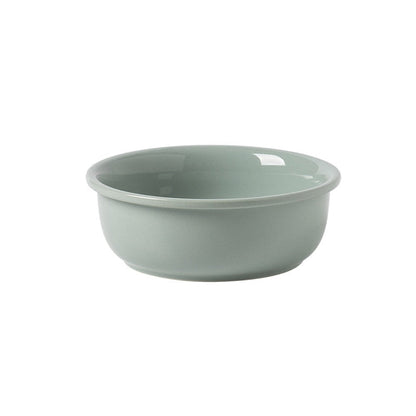 Elevated Pet Feeder Ceramic Cat Dish with Wood Base