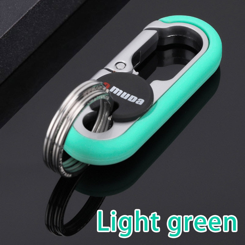 Durable Metal Dual Ring Key Holder Chain