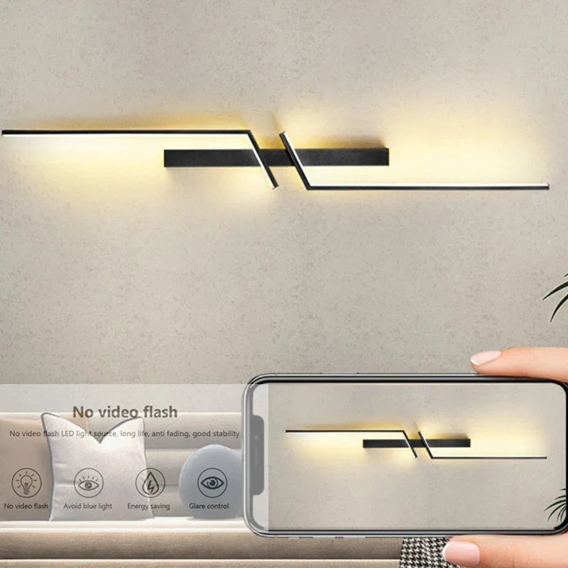 Slim LED Wall Sconce for Bedroom and Living Room