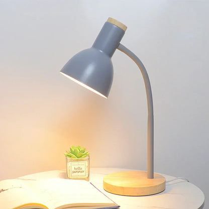 Rustic Wooden Modern LED Table Lamp