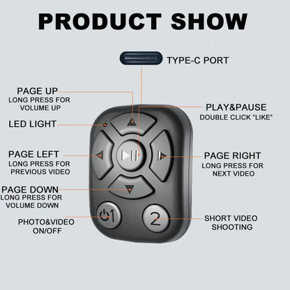 Wireless Bluetooth Mini Remote Control
