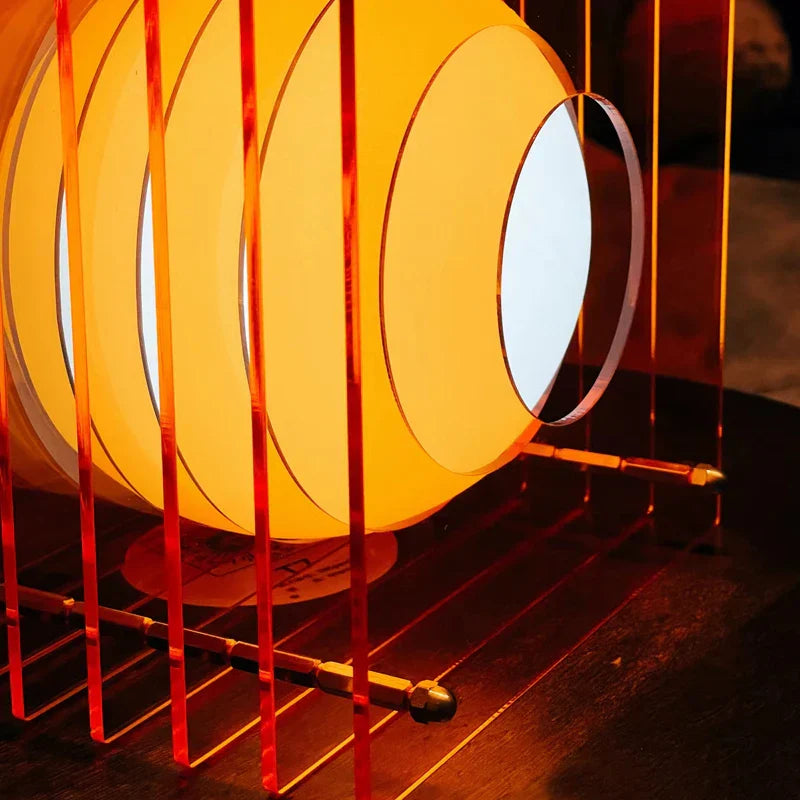 Modern Round Glass Desk Lamp