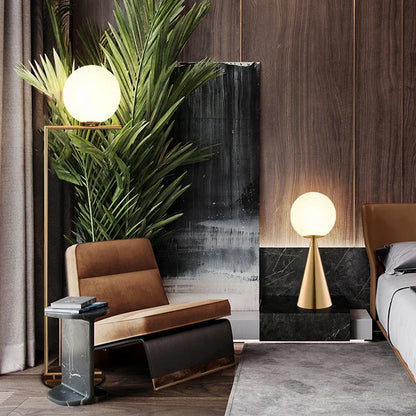 Stylish Glass Table Lamp with Soft Light