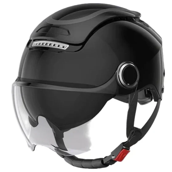 Lightweight Open Face Motorbike Helmet with Dual Visor