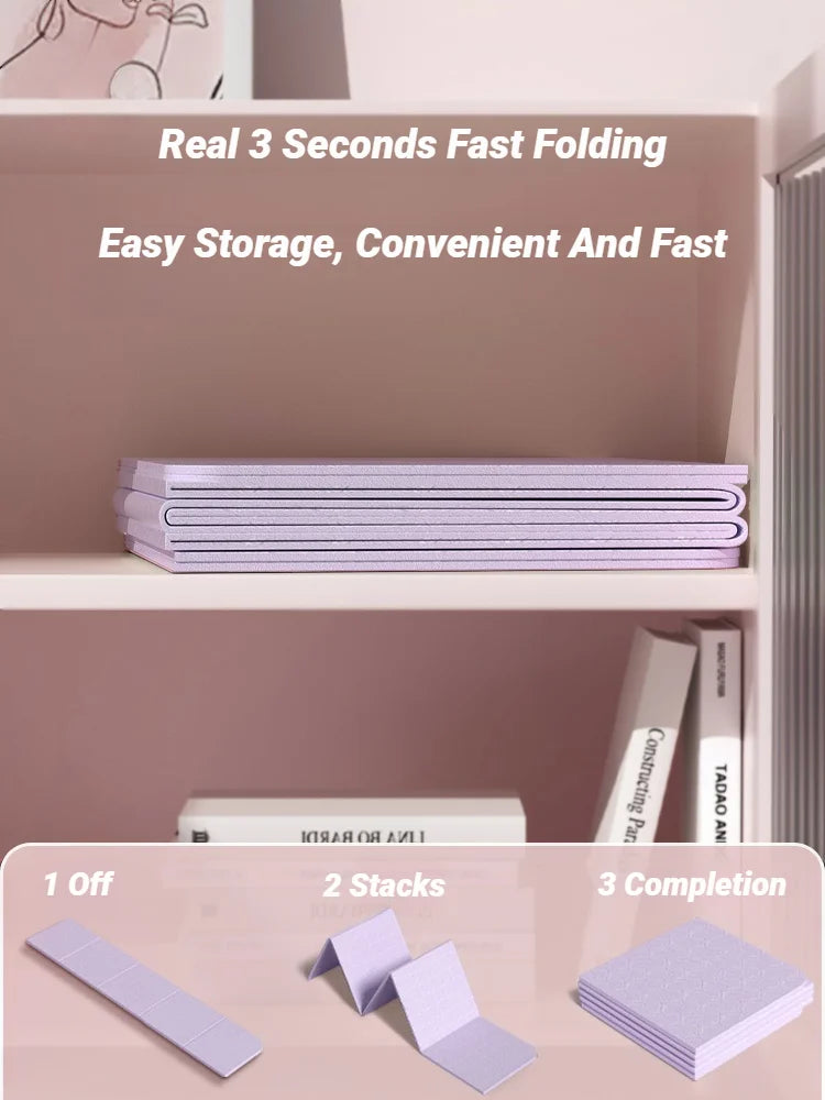 Flexible Foldable Yoga Mat Non Slip Eco Friendly