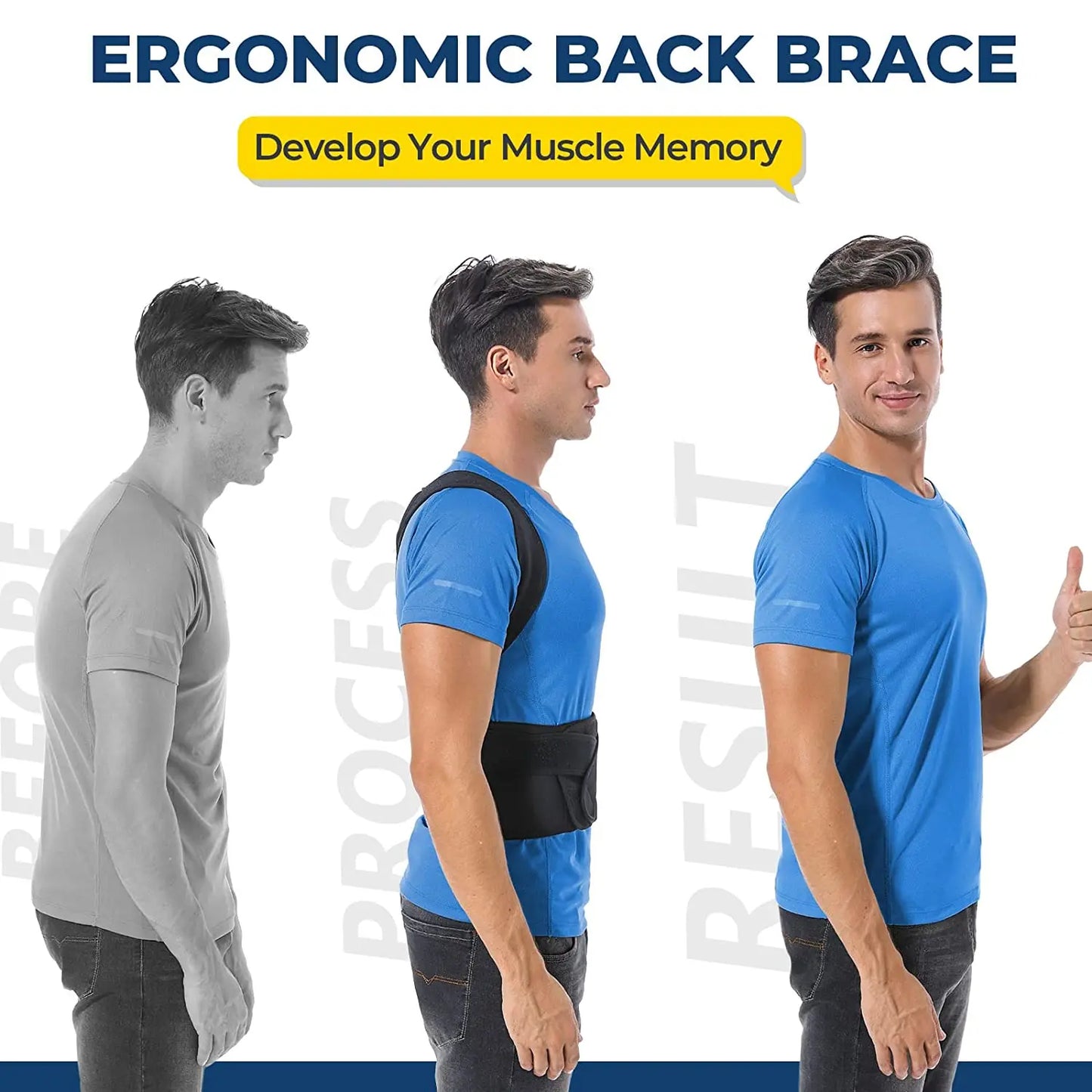 Back Support Adjustable Posture Correction Belt