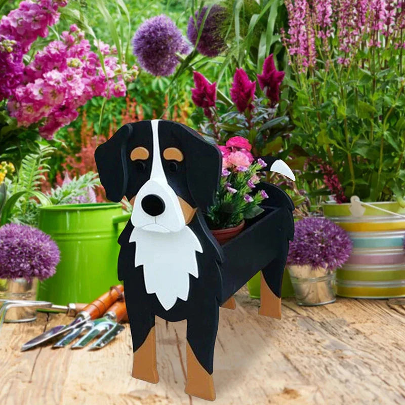 Cute Dog Planter Pot - Fun Animal Flower Holder