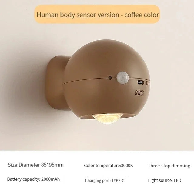 Compact LED Adjustable Wall Light