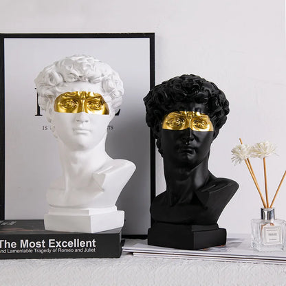 Modern Abstract Resin Bust Sculpture Decor