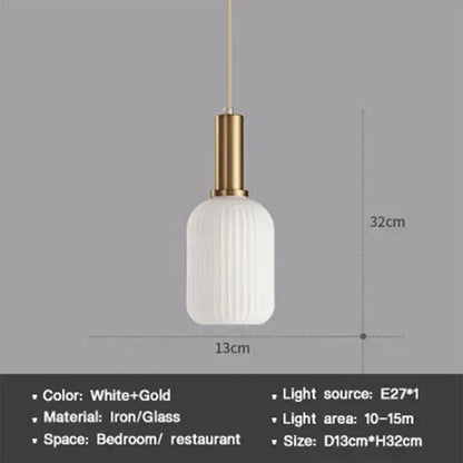 Sleek Glass Pendant Lighting Fixture
