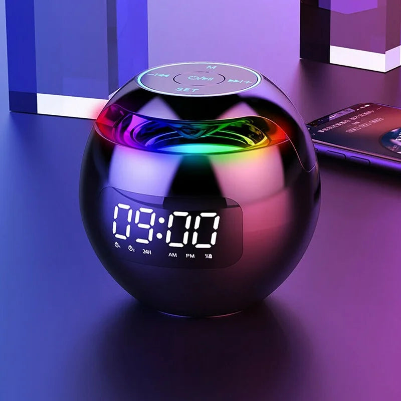 Wireless Alarm Clock with Colorful LED Display