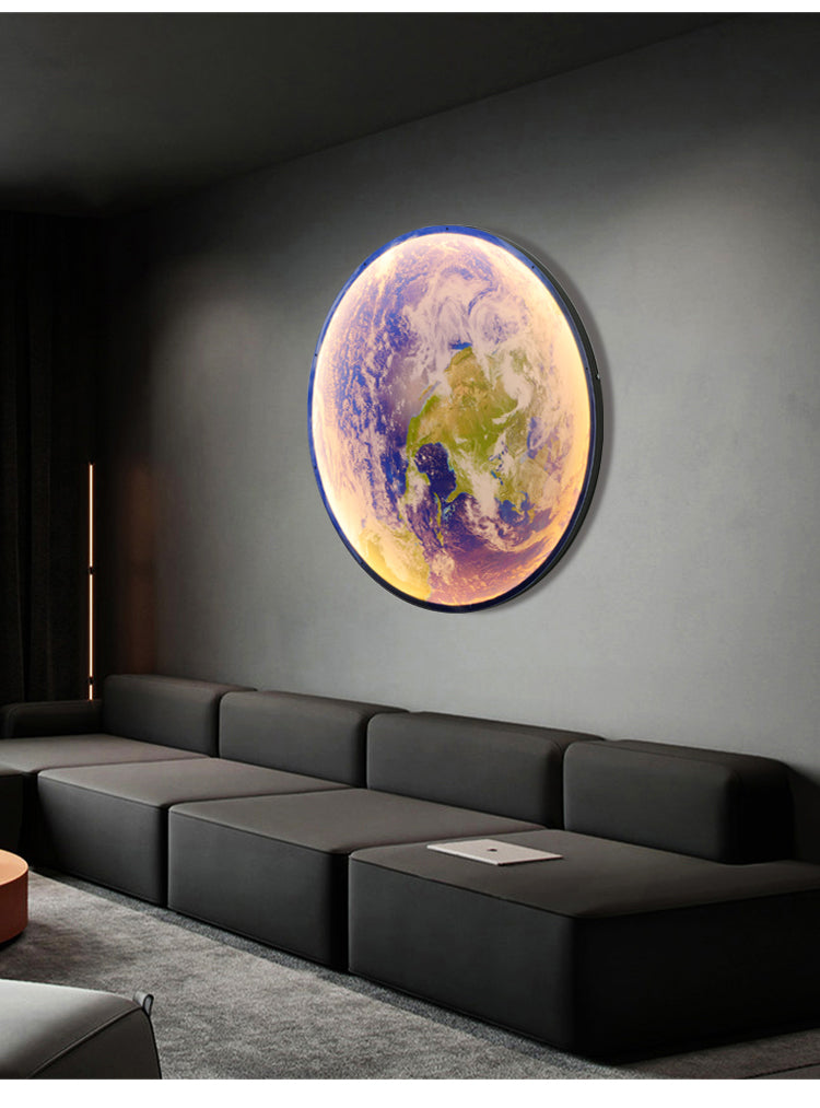 3D Glow Moon Earth LED Wall Lamp