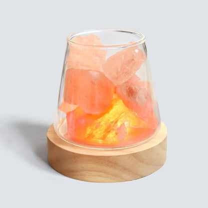 Natural Salt Night Lamp & Aroma Diffuser