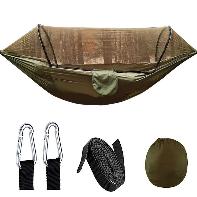 Portable Garden Hammock with Bug Net