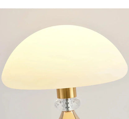 Stylish Crystal LED Table Lamp with Unique Mushroom Shape