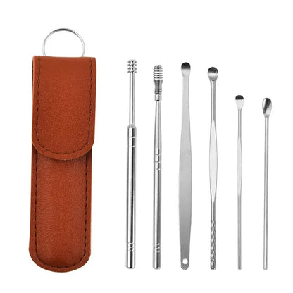 Premium Ear Cleaner Kit 6pc Stainless Steel Tools