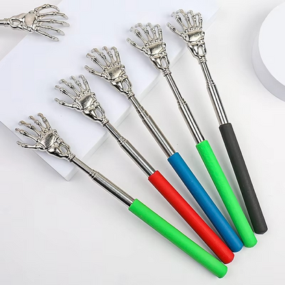 Metal Extendable Back Scratcher and Pet Massager Tool