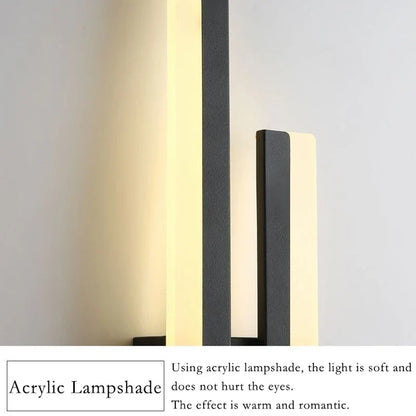 Stylish Black Gold LED Wall Light