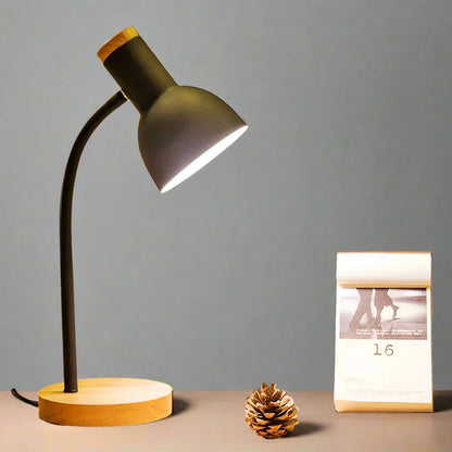 Rustic Wooden Modern LED Table Lamp