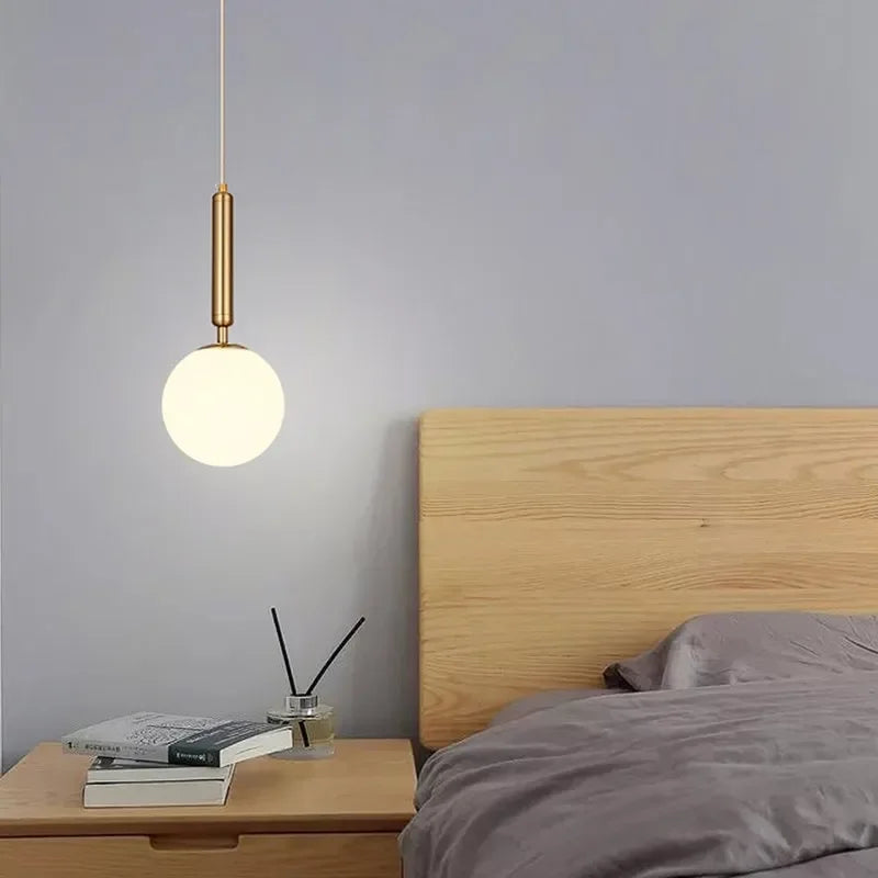 Elegant Gold Globe Pendant Lighting Fixture