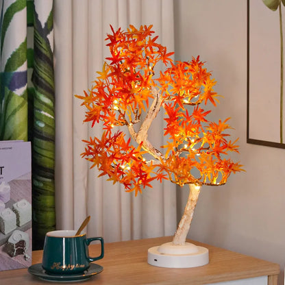 Warm LED Mini Tree Table Lamp for Home Decor