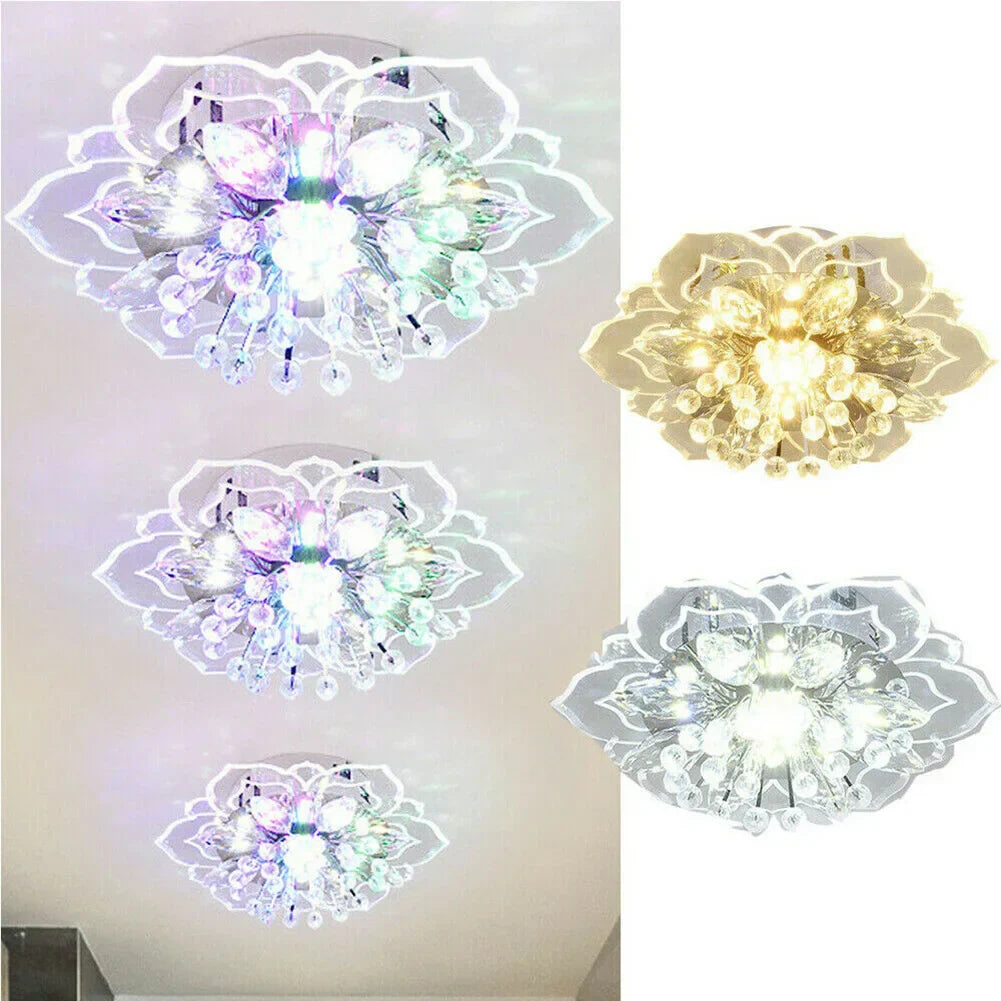 Bright LED Crystal Pendant Light Fixture