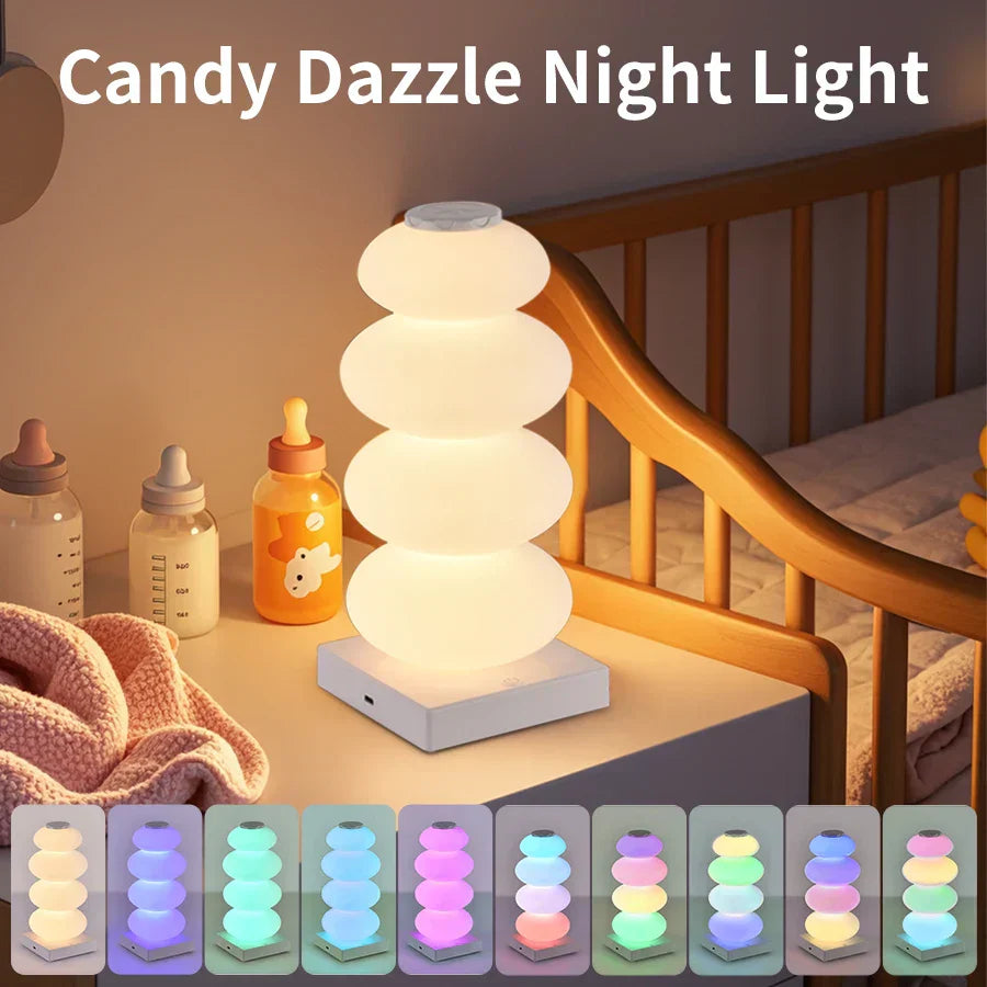 Colorful LED Desk Lamp with USB and Dimmer