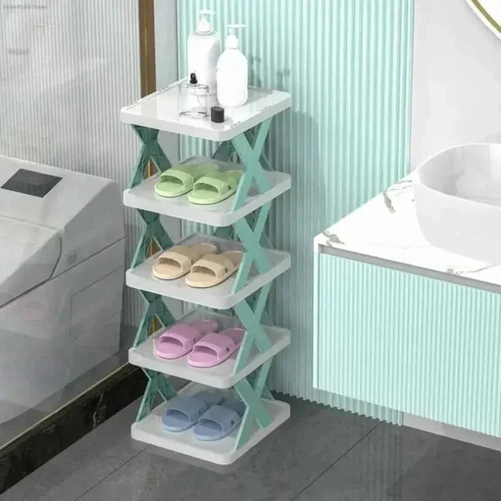 Space Saving Stackable Shoe Rack Cabinet